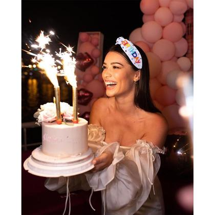 Imagem de Bandana YAHPERN Birthday Beaded It's My Birthday for Women
