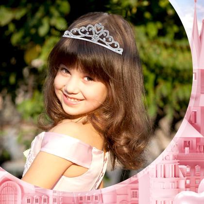 Imagem de Bandanas em Sowni Princess Tiara Crown Rhinestone Silver x8