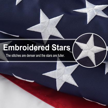 Imagem de Bandeira americana Bradford 91x152cm Heavy Duty 420D Poliéster