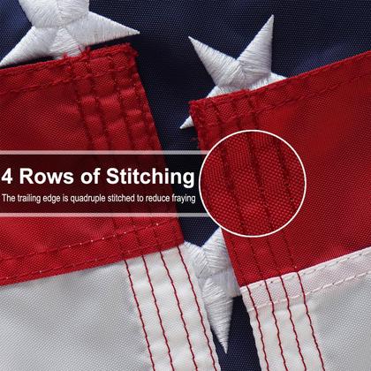 Imagem de Bandeira americana Bradford 91x152cm Heavy Duty 420D Poliéster