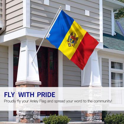 Imagem de Bandeira Anley Fly Breeze Moldova 90x150cm Poliéster