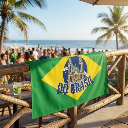 Imagem de Bandeira Brasil Brasília DF 90x140cm Decoração Sem Haste