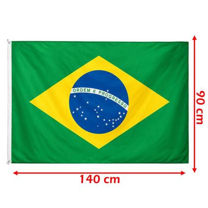 Imagem de Bandeira Brasil Grande Copa Do Mundo Torcedor De 90cmx140cm