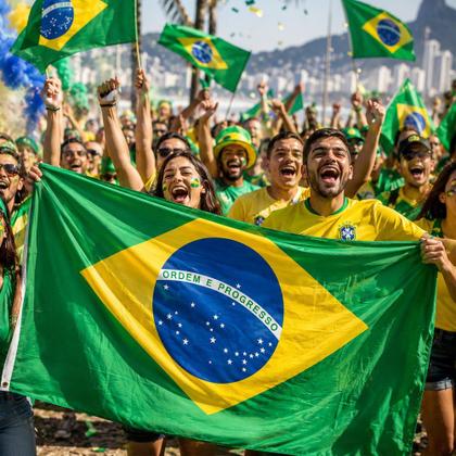 Imagem de Bandeira Brasil Grande Copa Do Mundo Torcedor De 90cmx140cm