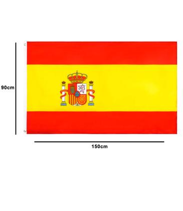 Imagem de Bandeira da Espanha Dupla Face 1,50 x 0,90 Mts Alta Qualidade