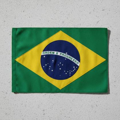 Imagem de Bandeira Do Brasil 1,35x0,90m Em Poliester C/ Suporte Mastro