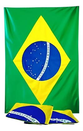 Imagem de Bandeira do Brasil em poliester 1,5M x 90cm