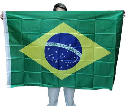 Imagem de Bandeira Do Brasil Grande Medidas 130x90cm Em Tecido