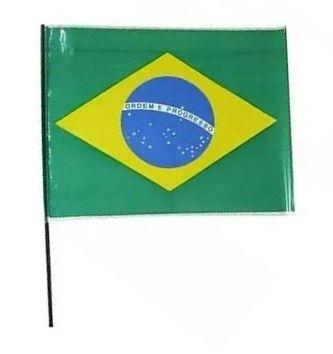Imagem de Bandeira do Brasil Plástico 6 Unidades Copa