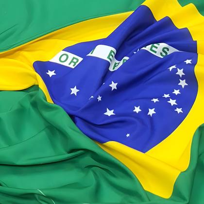 Imagem de Bandeira Grande Do Brasil Em Tecido 63x95cm Copa Do Mundo