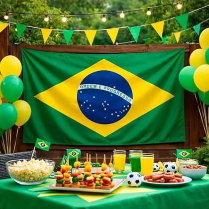 Imagem de Bandeira Grande Do Brasil Em Tecido 63x95cm Copa Do Mundo