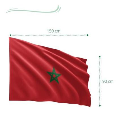 Imagem de Bandeira Marrocos 150x90 cm Copa do Mundo Feminino