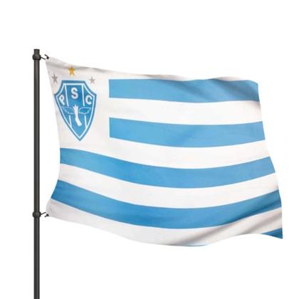 Imagem de Bandeira Oficial do Paysandu 90x1,28m Dupla Face 2 Panos