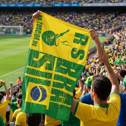 Imagem de Bandeira Tecido Brasil Torcida Rio Grande do Sul sem Haste 90x140
