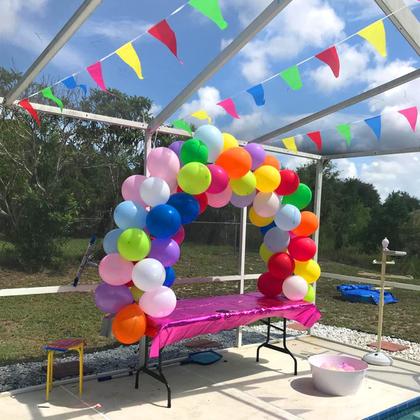 Imagem de Bandeiras de bandeira Geomer 300 unidades de nylon multicolorido de 114 m