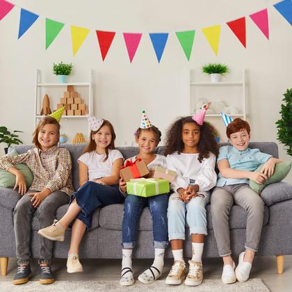 Imagem de Bandeiras de bandeira Geomer 300 unidades de nylon multicolorido de 114 m