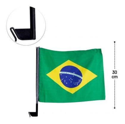 Imagem de Bandeirinha Do Brasil Vidro Carro 