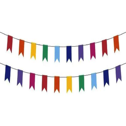 Imagem de Bandeirinha Festa Junina Tnt Cores 50 Metros 5pctsx10m