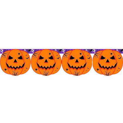 Imagem de Bandeirinhas Halloween Dia das Bruxas Enfeite de Pendurar com Abóboras 6 Metros