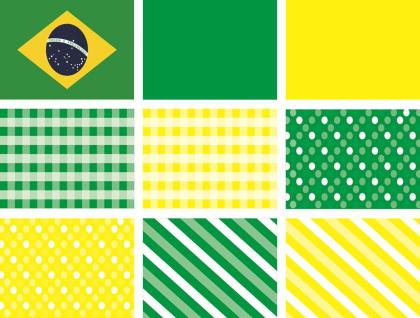 Imagem de Bandeirinhas tecido varal de 7.8 metros brasil estampado
