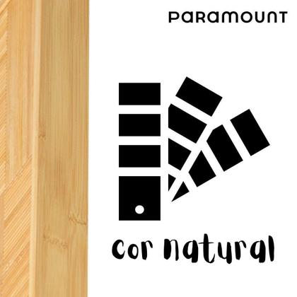 Imagem de Bandeja 100% Bambú C/Alça 37X37 Café Da Manhã Paramount