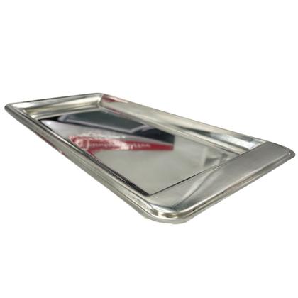 Imagem de Bandeja Aço Inox Decorativa 30cm Retangular