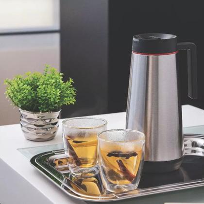 Imagem de Bandeja Aço Inox Decorativa 30cm Retangular