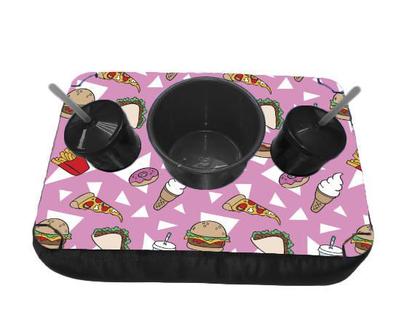 Imagem de Bandeja Almofada Pipoca c/ Balde e 2 Copos use Sala Quarto