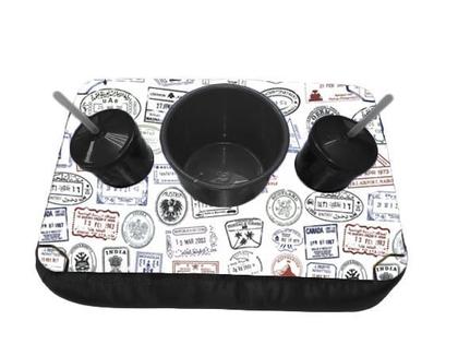 Imagem de Bandeja Almofada Pipoca c/ Balde e 2 Copos use Sala Quarto