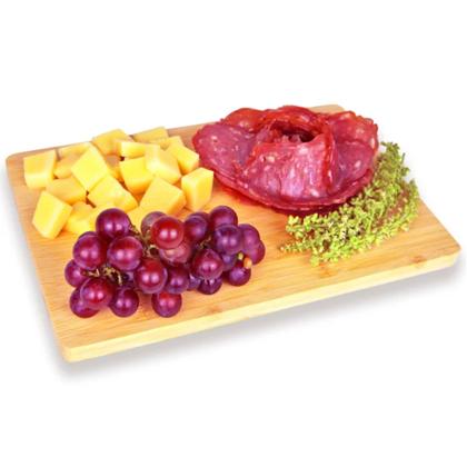 Imagem de Bandeja Bambu 24cm Prato Sushi Restaurante Multiuso