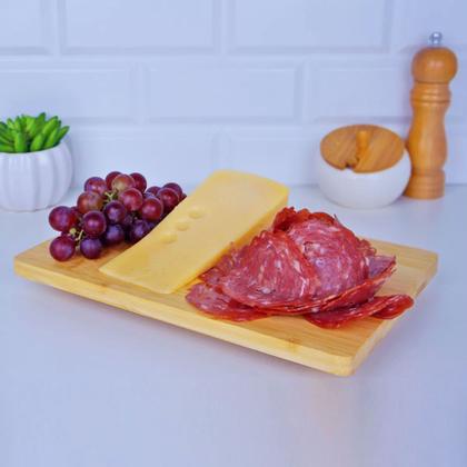 Imagem de Bandeja Bambu 24cm Prato Sushi Restaurante Multiuso