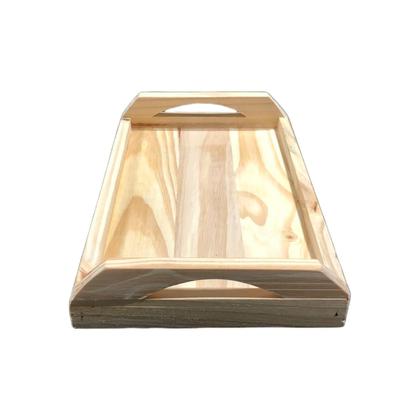 Imagem de Bandeja Bambu Cafe Manhã Decorativa Retangular Pinus e MDF