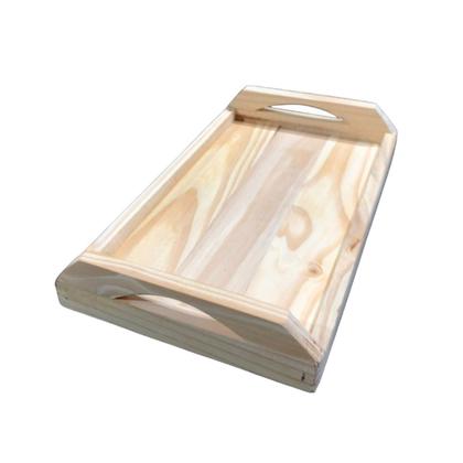 Imagem de Bandeja Bambu Cafe Manhã Decorativa Retangular Pinus e MDF