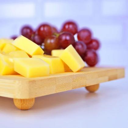 Imagem de Bandeja Bambu Oriental 21cm Prato Sushi Restaurante Multiuso