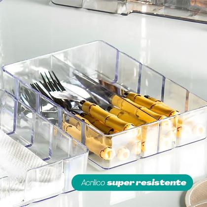 Imagem de Bandeja Bisotê com 1 Divisória 22 x 15 x 4,5cm