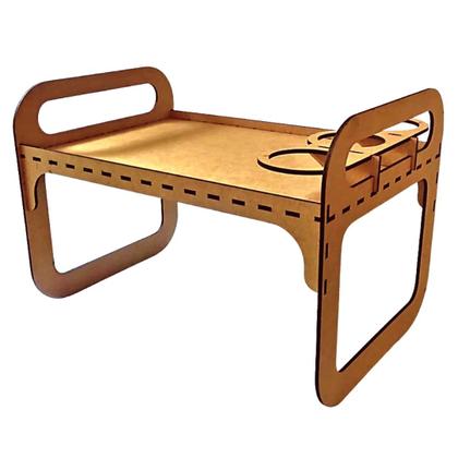 Imagem de Bandeja Café da Manhã/Colo em MDF - Com suporte para Copos