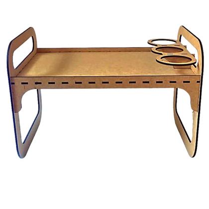 Imagem de Bandeja Café da Manhã/Colo em MDF - Com suporte para Copos