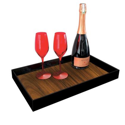 Imagem de Bandeja Café Da Manhã Elegante Em Madeira Mdf Ipê Amarelo