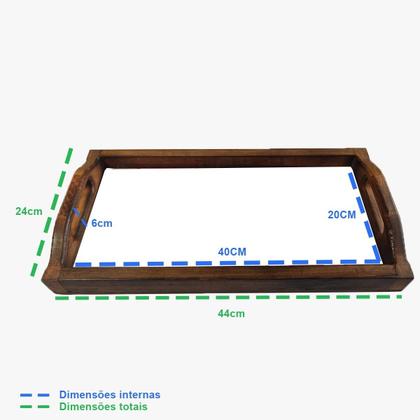 Imagem de Bandeja Café da Manhã Grande com 2 azulejos