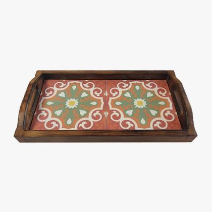 Imagem de Bandeja Café da Manhã Grande com 2 azulejos