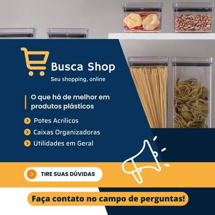 Imagem de Bandeja Caixa Plástica Pequena 7 Litros Branca sem Tampa
