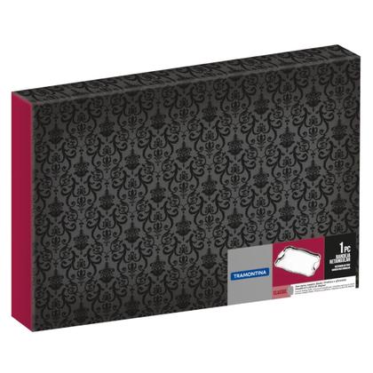Imagem de Bandeja Classic Retangular Tramontina em Aço Inox com Alças 49x34 cm