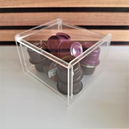 Imagem de Bandeja com divisórias cantinho do café completo 4 peças com organizadores de acrílico e bandeja