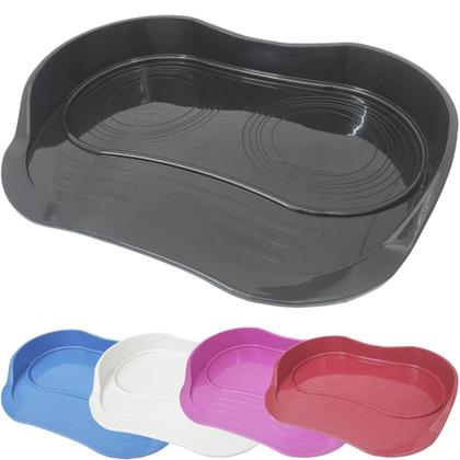 Imagem de Bandeja Comedouro e Bebedouro Cães e Gatos Black Furacão Pet