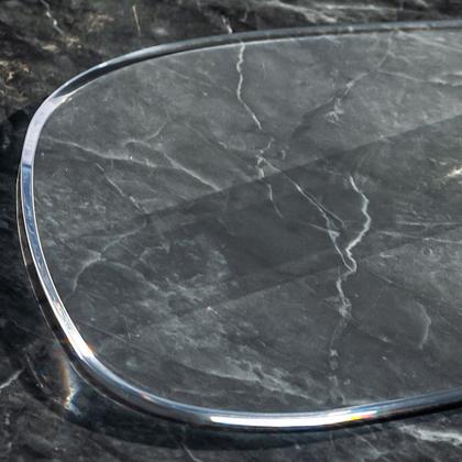 Imagem de Bandeja de Acrílico Hara Transparente Orgânica 18x15 cm