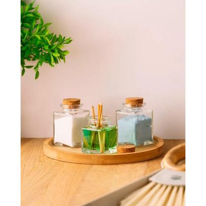 Imagem de Bandeja De Bambu Redonda Petisqueira Servir Decorar - Lyor