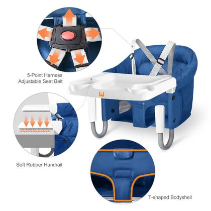 Imagem de Bandeja de encaixe portátil MTWML com gancho para bebês em cadeira alta