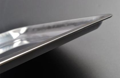 Imagem de Bandeja de Inox Retangular Rasa 40x30cm