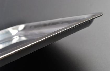 Imagem de Bandeja de Inox Retangular Rasa 40x30cm