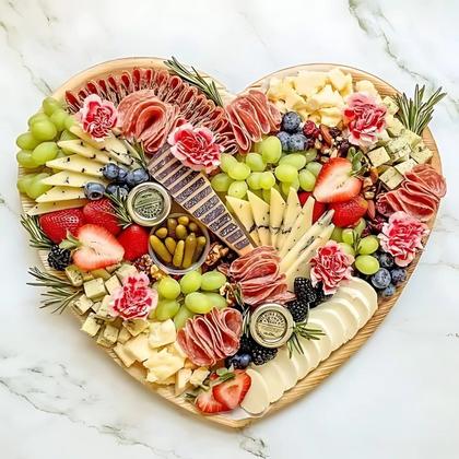 Imagem de Bandeja de MDF Petisqueira 2 Corações DC1150 - Yoss 